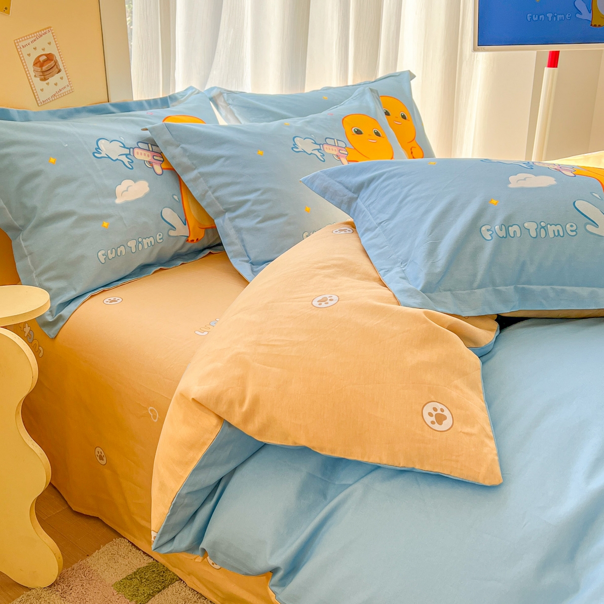 91家纺网 家纺一手货源 找家纺 浩诚 2026新款全棉卡通四件套第二批（陆续更新） 快乐狂欢