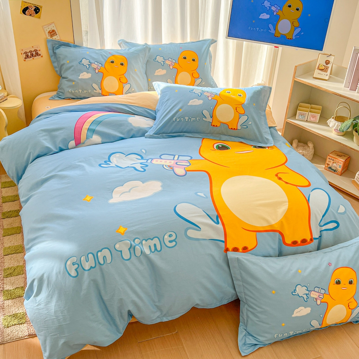 91家纺网 家纺一手货源 找家纺 浩诚 2026新款全棉卡通四件套第二批（陆续更新） 快乐狂欢