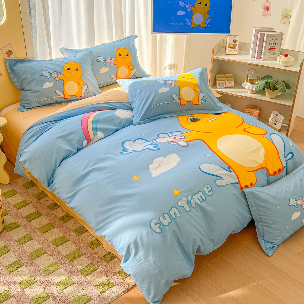 91家纺网 家纺一手货源 找家纺 浩诚 2026新款全棉卡通四件套第二批（陆续更新） 快乐狂欢