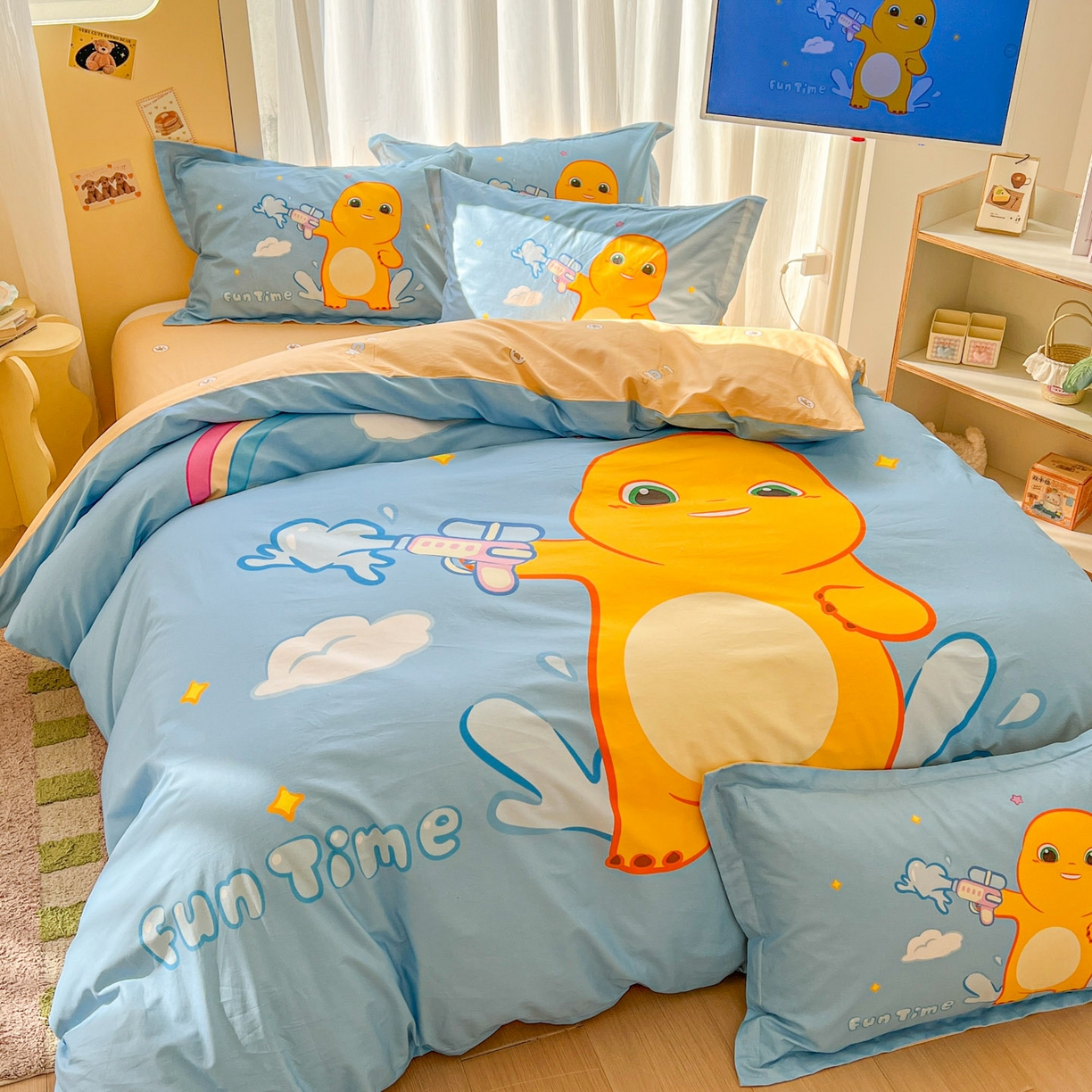 91家纺网 家纺一手货源 找家纺 浩诚 2026新款全棉卡通四件套第二批（陆续更新） 快乐狂欢