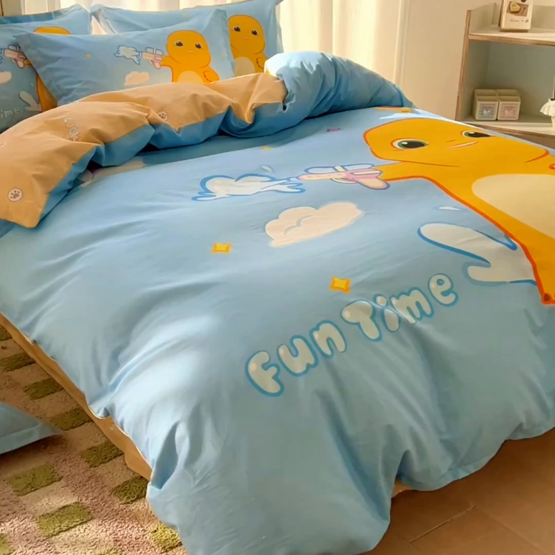 91家纺网 家纺一手货源 找家纺 浩诚 2026新款全棉卡通四件套第二批（陆续更新） 快乐狂欢