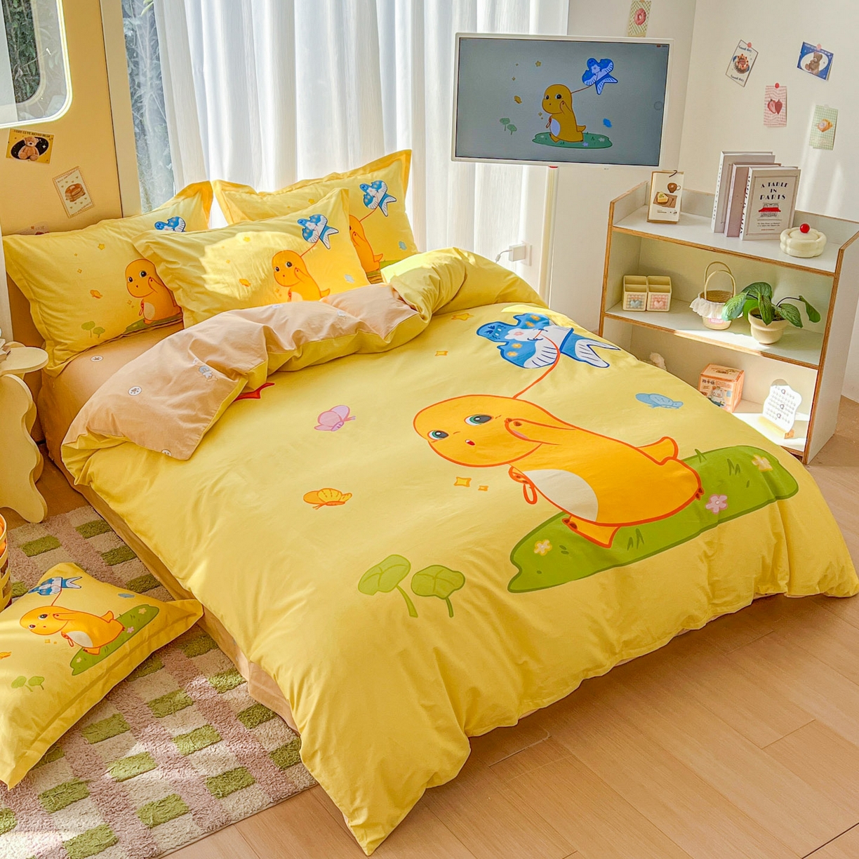 91家纺网 家纺一手货源 找家纺 浩诚 2026新款全棉卡通四件套第二批（陆续更新） 轻松一刻