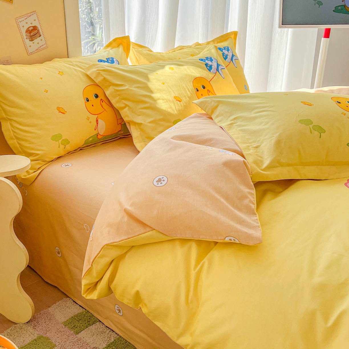 91家纺网 家纺一手货源 找家纺 浩诚 2026新款全棉卡通四件套第二批（陆续更新） 轻松一刻