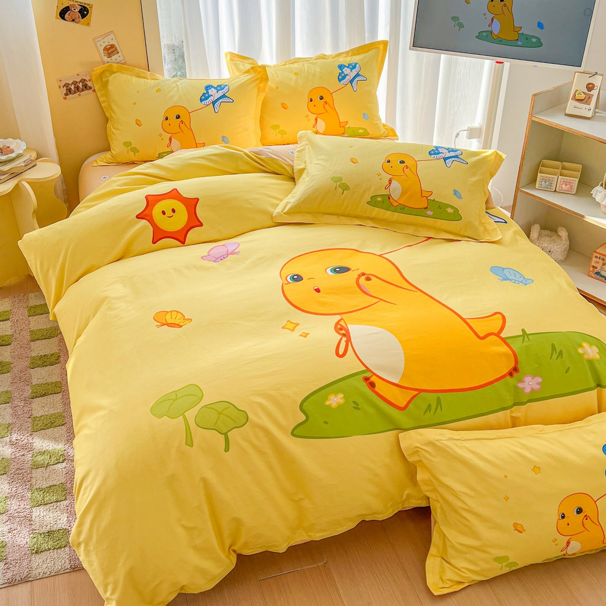 91家纺网 家纺一手货源 找家纺 浩诚 2026新款全棉卡通四件套第二批（陆续更新） 轻松一刻