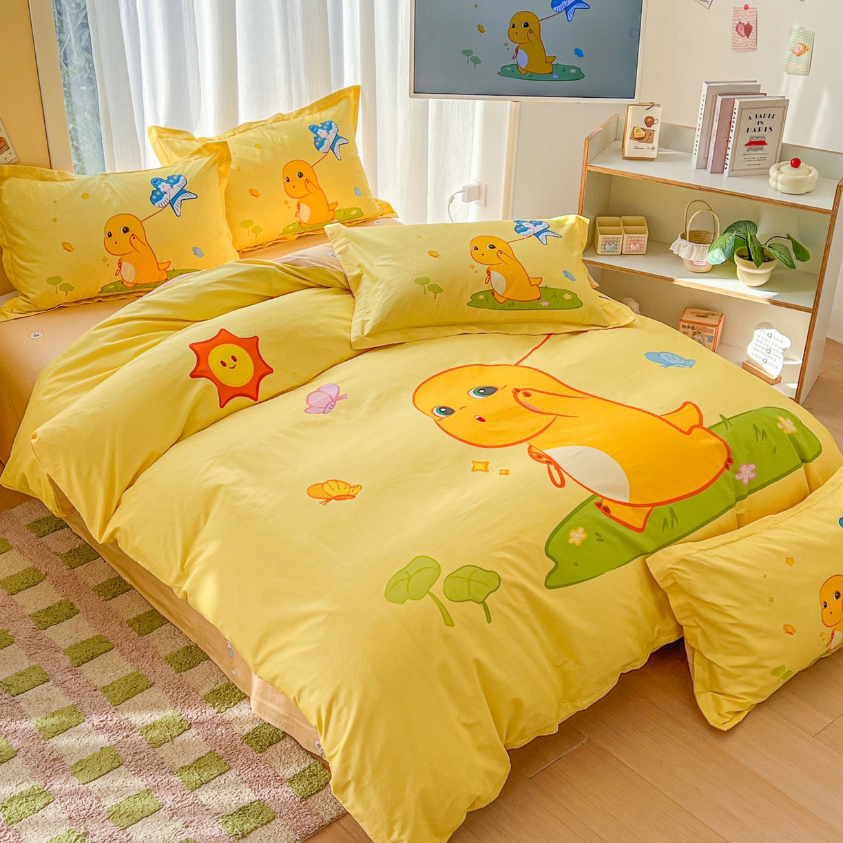 91家纺网 家纺一手货源 找家纺 浩诚 2026新款全棉卡通四件套第二批（陆续更新） 轻松一刻