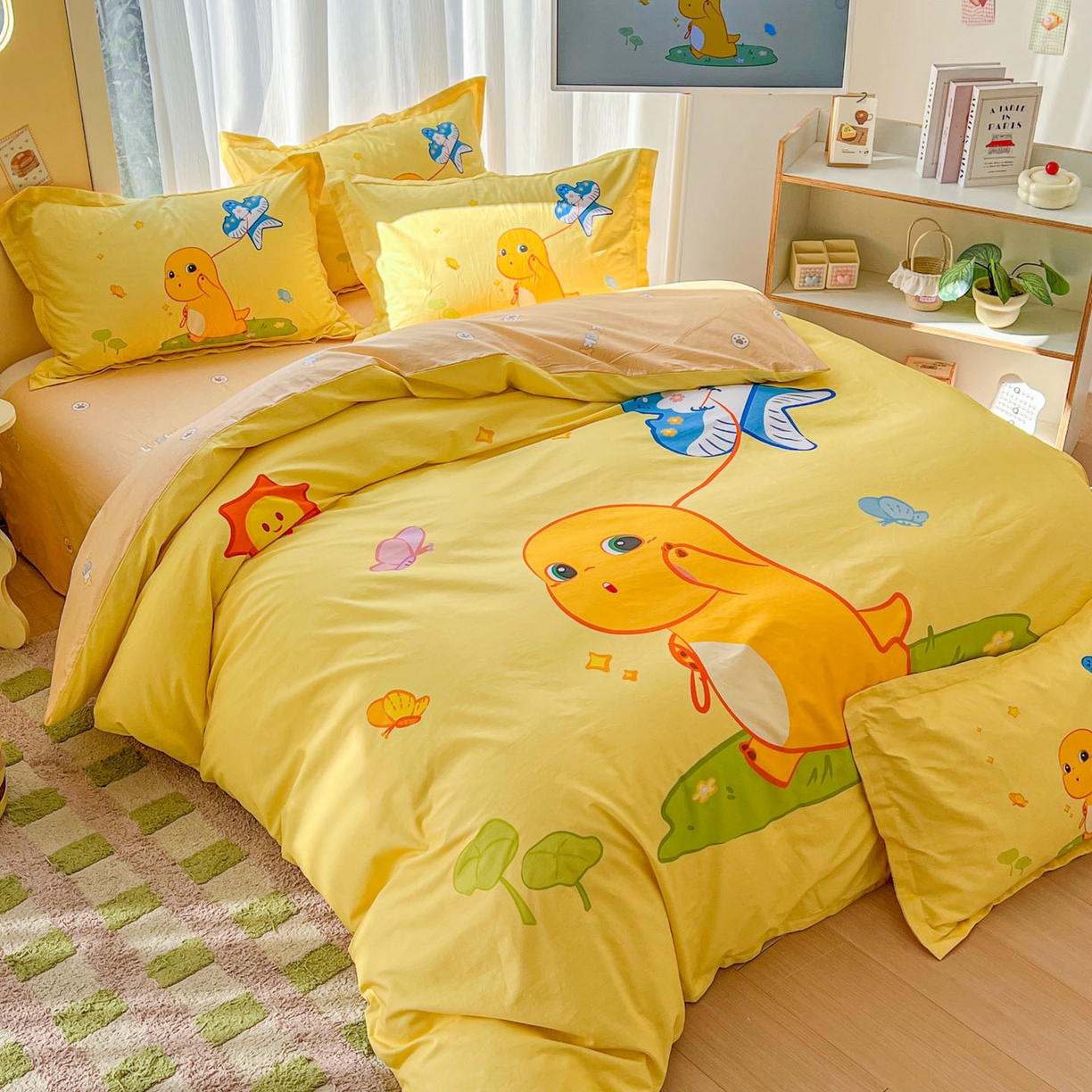 91家纺网 家纺一手货源 找家纺 浩诚 2026新款全棉卡通四件套第二批（陆续更新） 轻松一刻