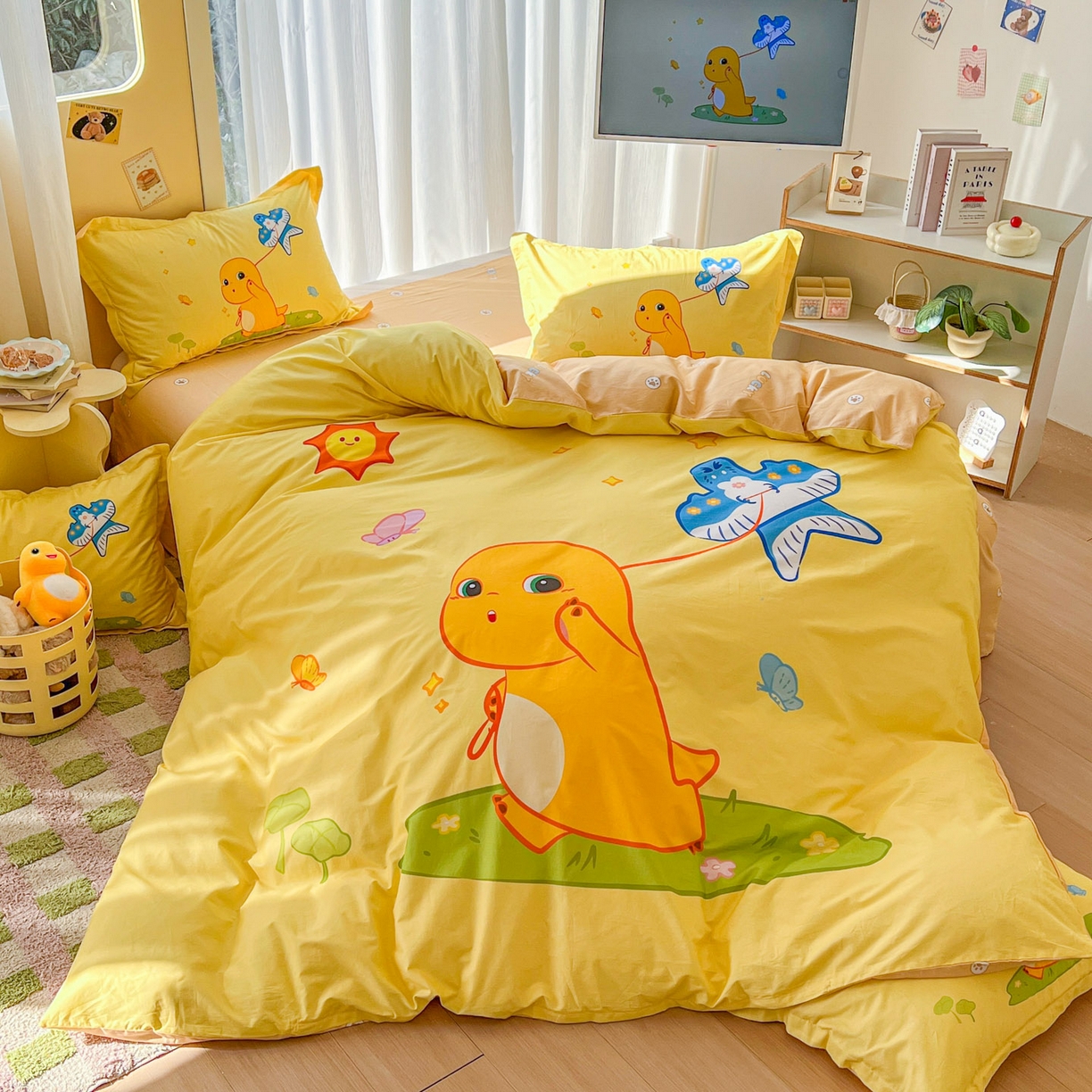 91家纺网 家纺一手货源 找家纺 浩诚 2026新款全棉卡通四件套第二批（陆续更新） 轻松一刻