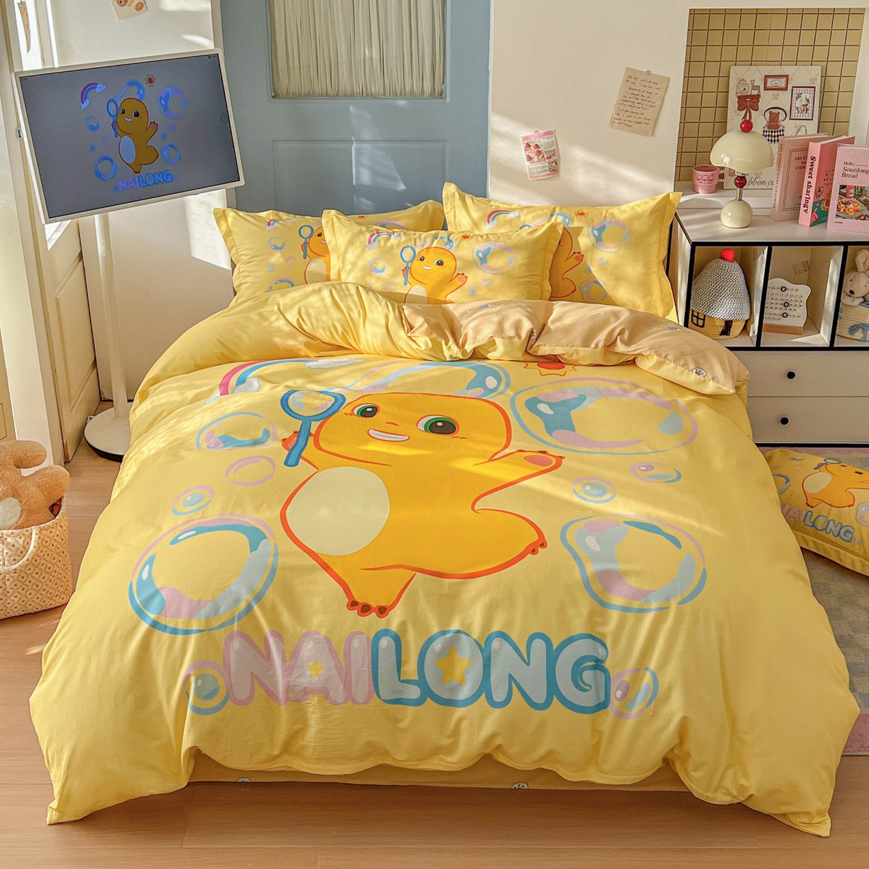 浩诚 2026新款全棉卡通四件套第二批（陆续更新） 小奶龙