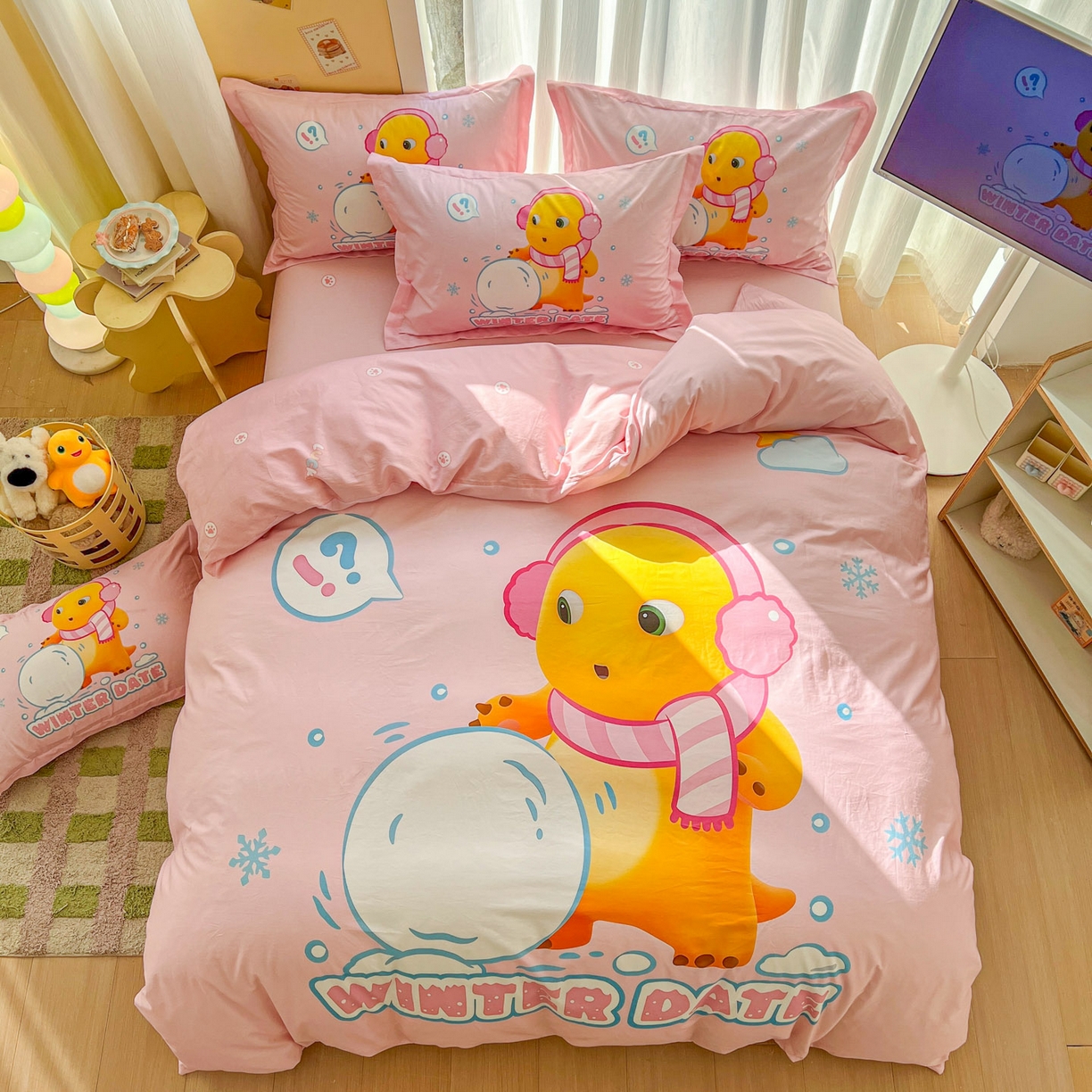 91家纺网 家纺一手货源 找家纺 浩诚 2026新款全棉卡通四件套第二批（陆续更新） 雪地达人