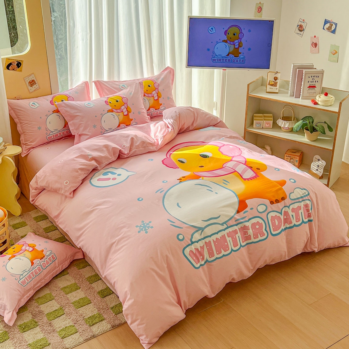 91家纺网 家纺一手货源 找家纺 浩诚 2026新款全棉卡通四件套第二批（陆续更新） 雪地达人