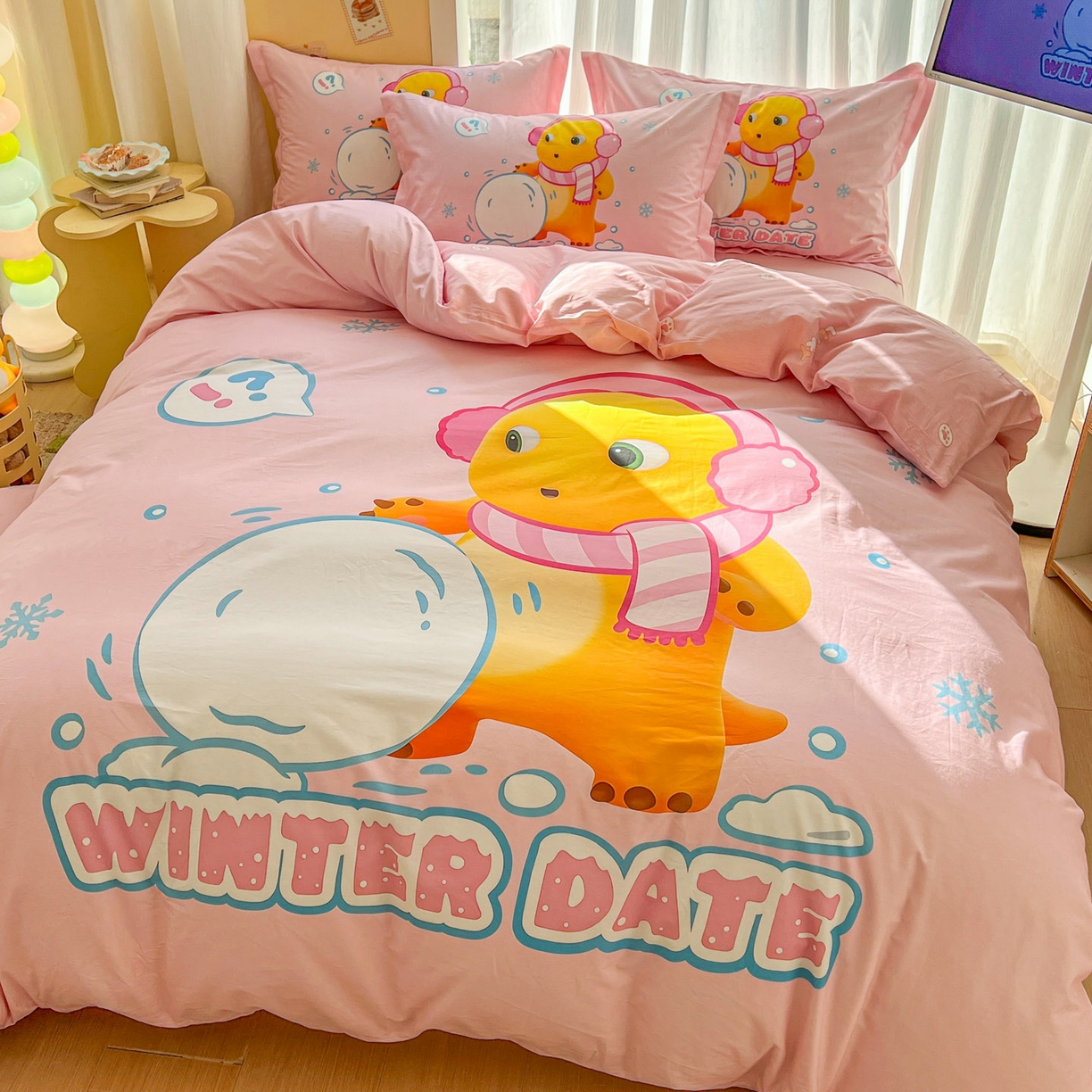 91家纺网 家纺一手货源 找家纺 浩诚 2026新款全棉卡通四件套第二批（陆续更新） 雪地达人