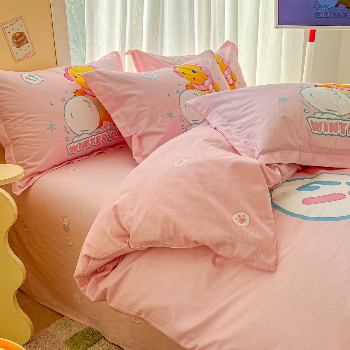 91家纺网 家纺一手货源 找家纺 浩诚 2026新款全棉卡通四件套第二批（陆续更新） 雪地达人