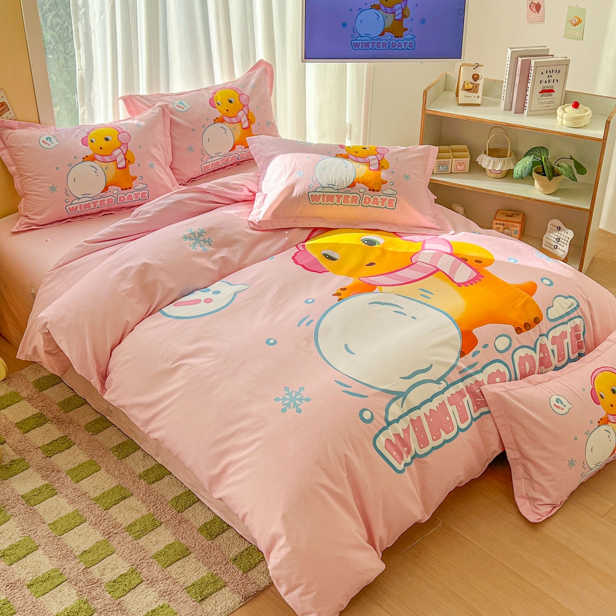 91家纺网 家纺一手货源 找家纺 浩诚 2026新款全棉卡通四件套第二批（陆续更新） 雪地达人