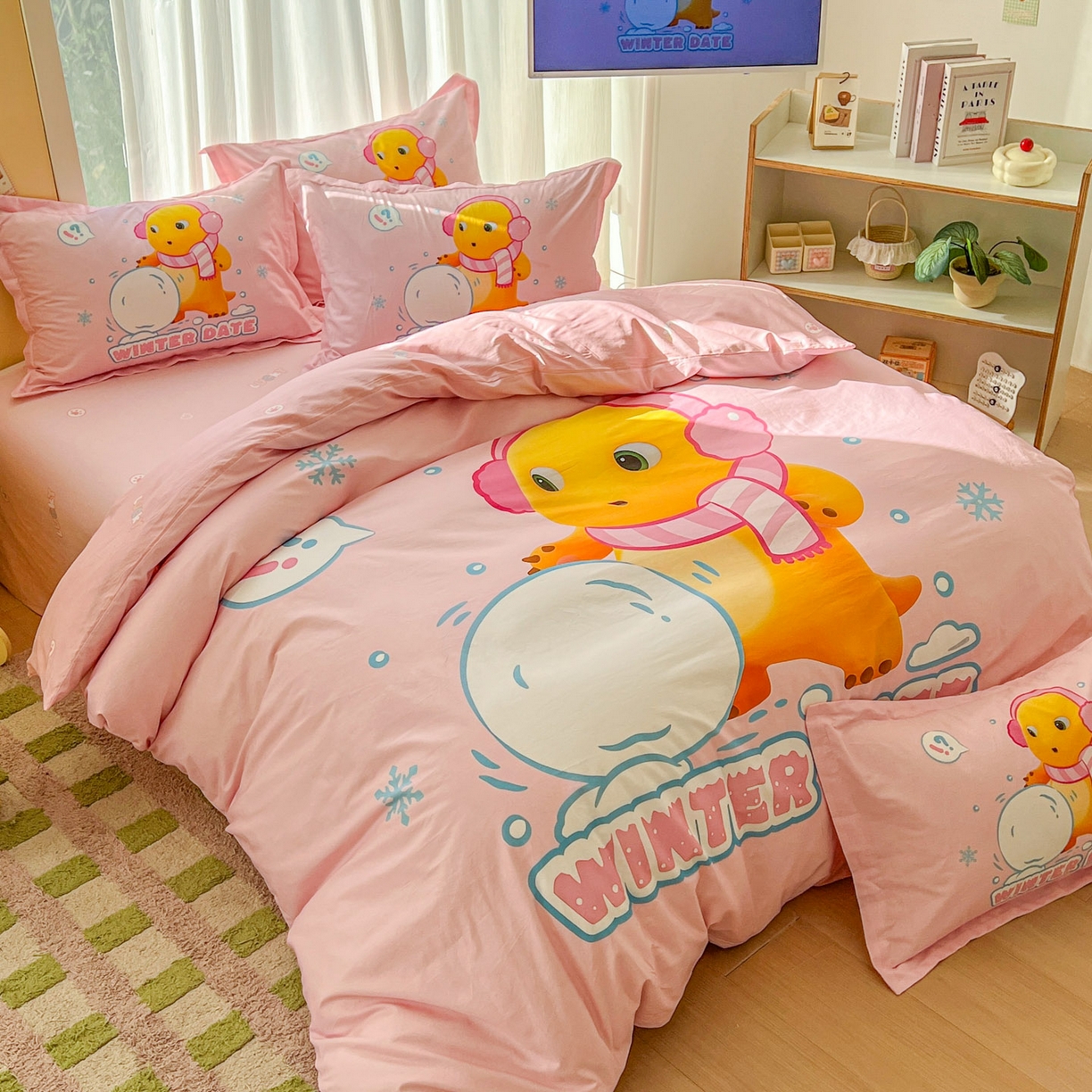 91家纺网 家纺一手货源 找家纺 浩诚 2026新款全棉卡通四件套第二批（陆续更新） 雪地达人