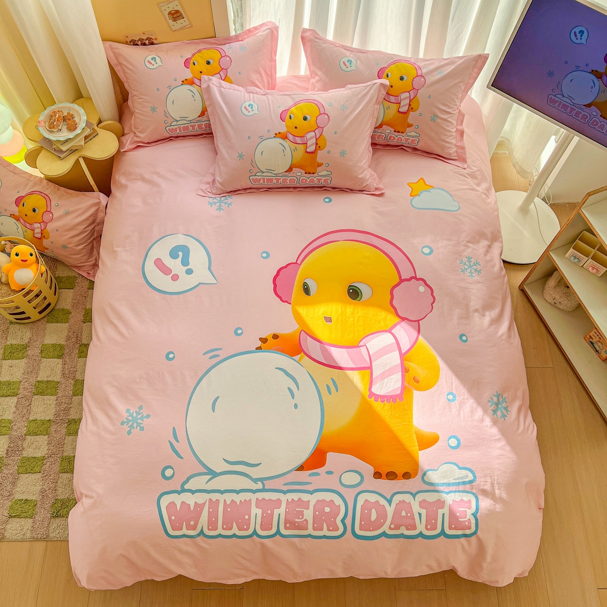 91家纺网 家纺一手货源 找家纺 浩诚 2026新款全棉卡通四件套第二批（陆续更新） 雪地达人