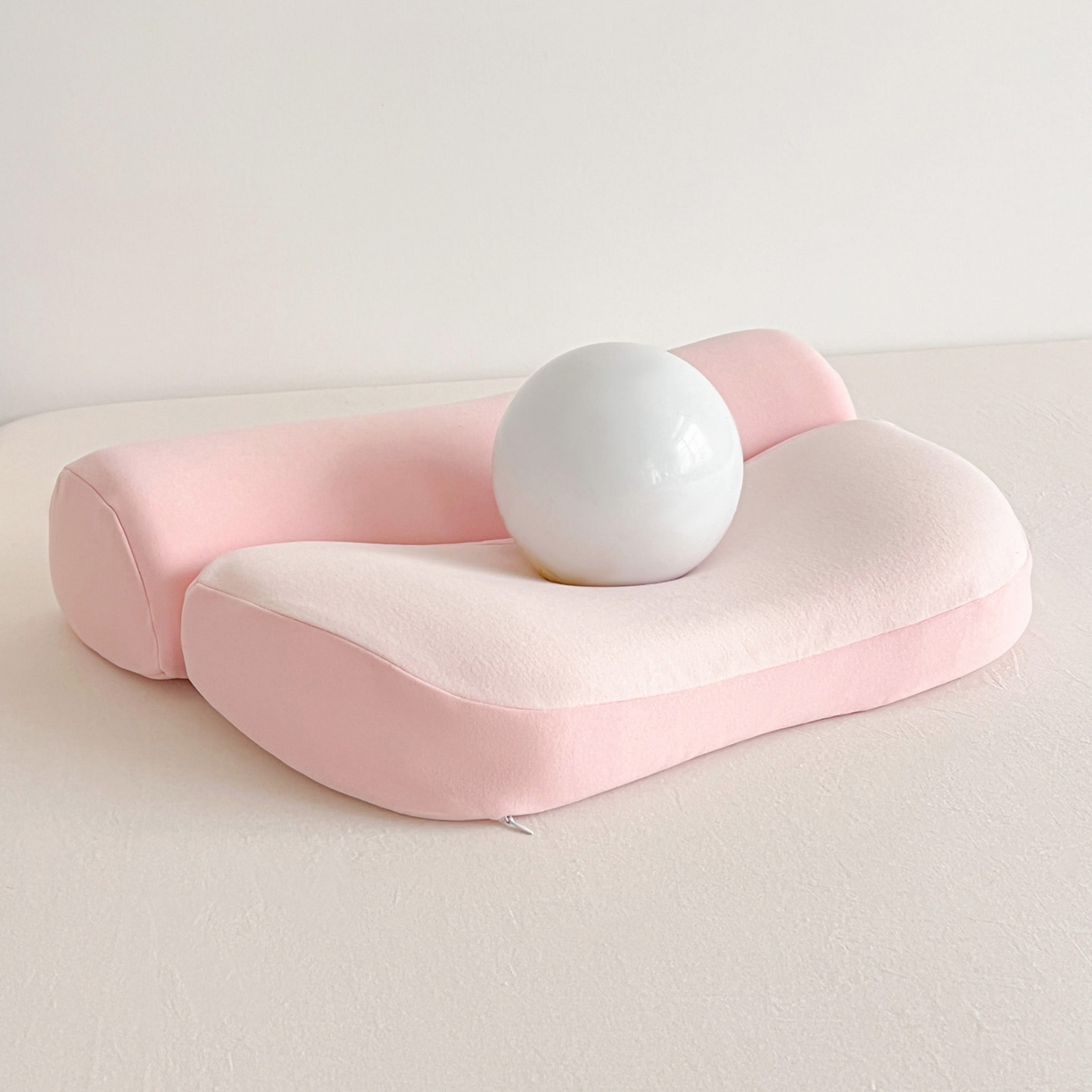 91家纺网 家纺一手货源 找家纺 麦哆乐 2026新款二合一德绒枕枕头枕芯 粉色