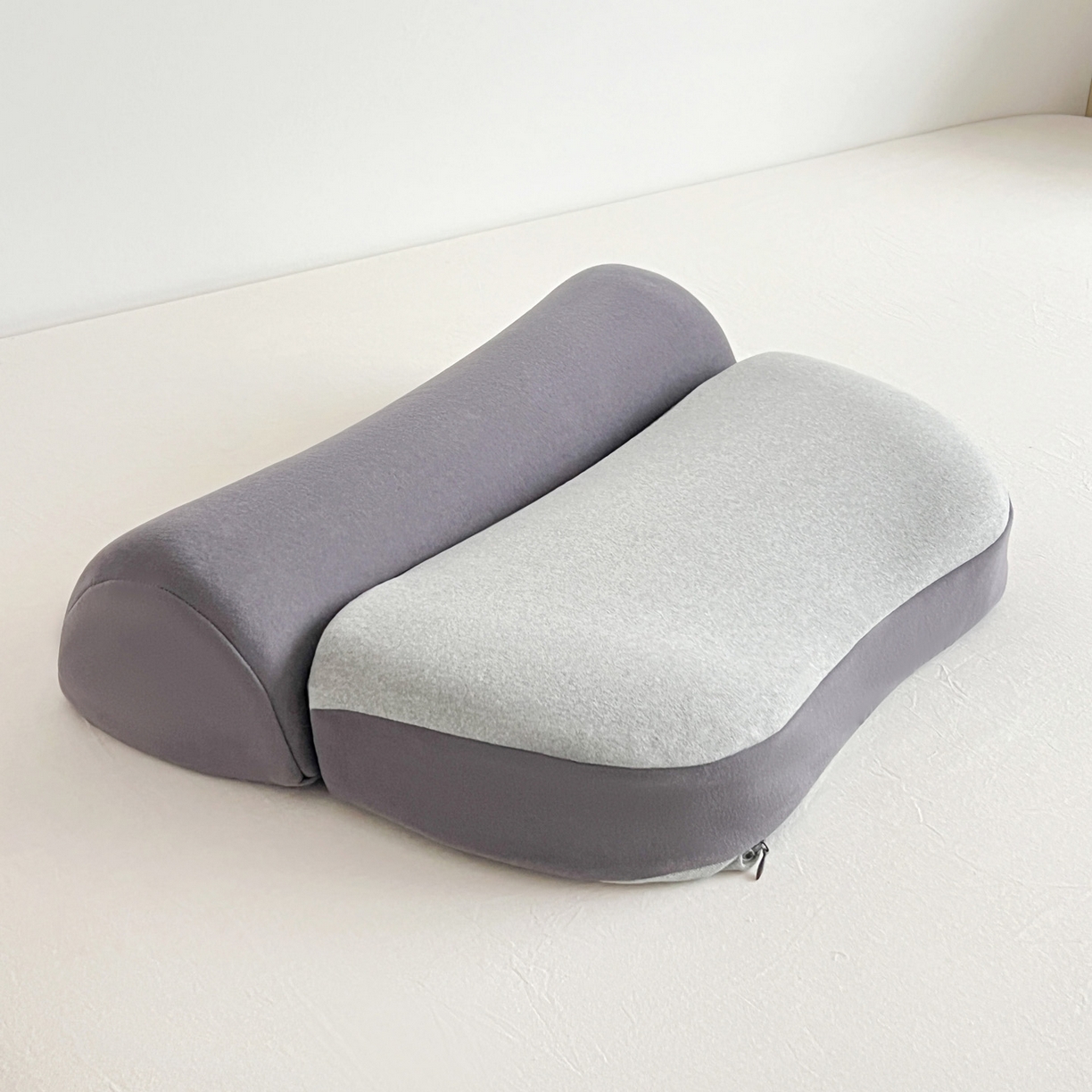 91家纺网 家纺一手货源 找家纺 麦哆乐 2026新款二合一德绒枕枕头枕芯 灰色