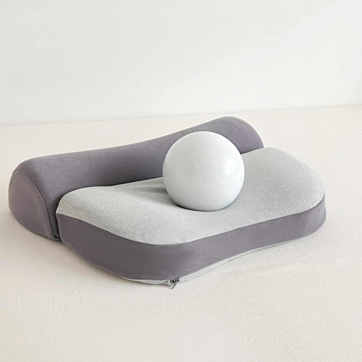 91家纺网 家纺一手货源 找家纺 麦哆乐 2026新款二合一德绒枕枕头枕芯 灰色