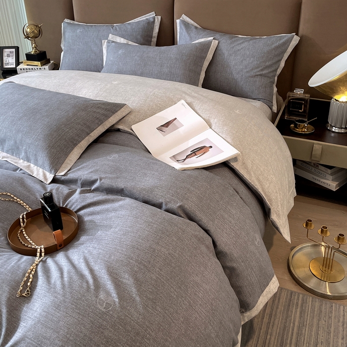 91家纺网 家纺一手货源 找家纺 恩和家纺 2026新款森能量碳纤维环保四件套系列 碳卡绒-铅华