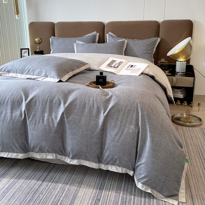 91家纺网 家纺一手货源 找家纺 恩和家纺 2026新款森能量碳纤维环保四件套系列 碳卡绒-铅华