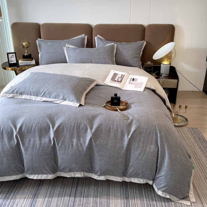 91家纺网 家纺一手货源 找家纺 恩和家纺 2026新款森能量碳纤维环保四件套系列 碳卡绒-铅华