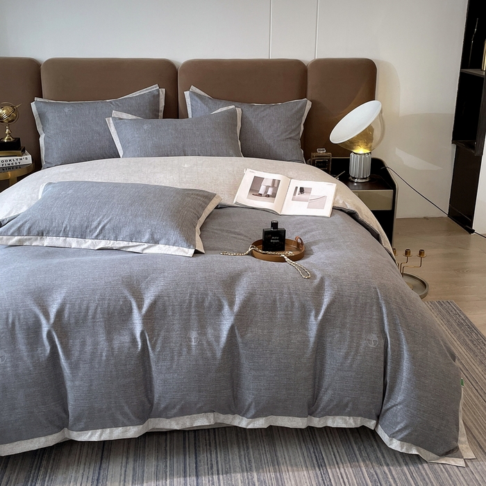 91家纺网 家纺一手货源 找家纺 恩和家纺 2026新款森能量碳纤维环保四件套系列 碳卡绒-铅华