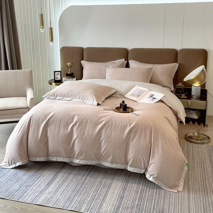 91家纺网 家纺一手货源 找家纺 恩和家纺 2026新款森能量碳纤维环保四件套系列 碳卡绒-温玉