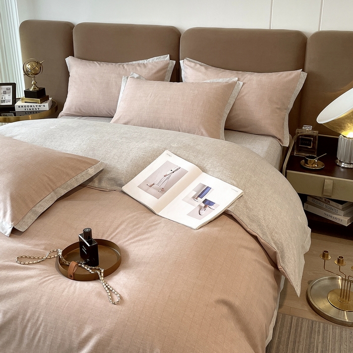 91家纺网 家纺一手货源 找家纺 恩和家纺 2026新款森能量碳纤维环保四件套系列 碳卡绒-温玉