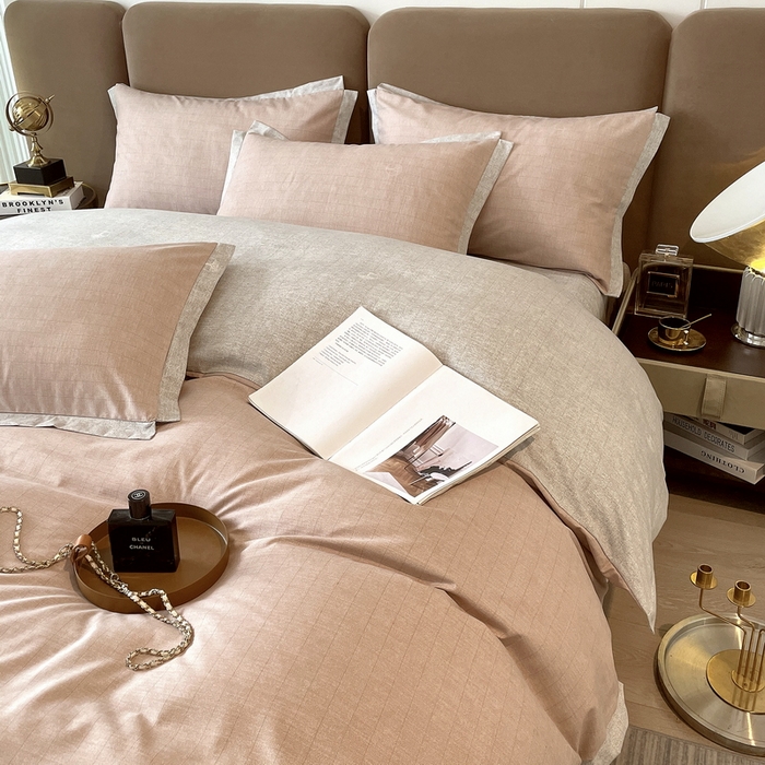 91家纺网 家纺一手货源 找家纺 恩和家纺 2026新款森能量碳纤维环保四件套系列 碳卡绒-温玉