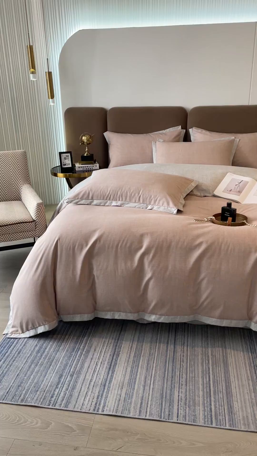 91家纺网 家纺一手货源 找家纺 恩和家纺 2026新款森能量碳纤维环保四件套系列 碳卡绒-温玉