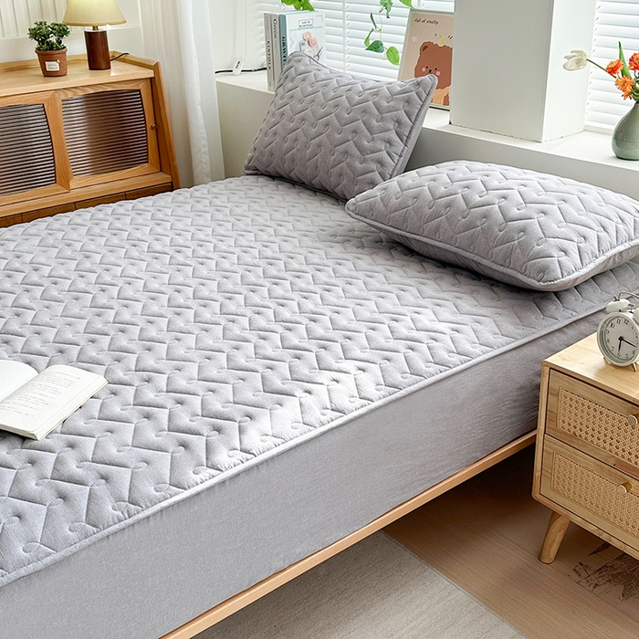 91家纺网 家纺一手货源 找家纺 （总）铭成家纺 2026全棉色织水洗棉夹棉床笠床垫