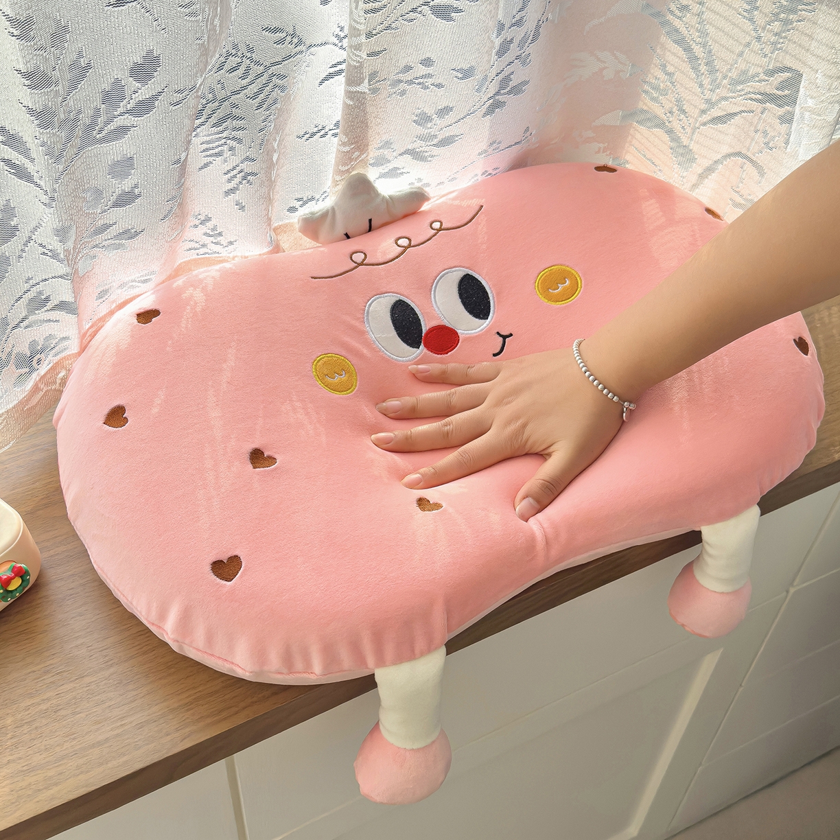 91家纺网 家纺一手货源 找家纺 （总）诺可 2026新款绒款猫肚枕记忆枕枕头枕芯-面包仔