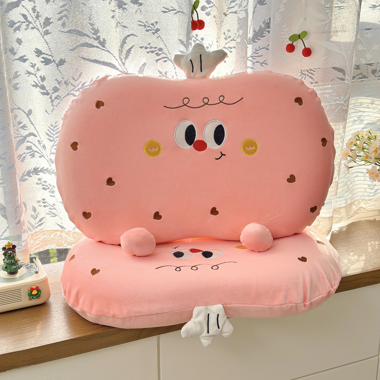 91家纺网 家纺一手货源 找家纺 （总）诺可 2026新款绒款猫肚枕记忆枕枕头枕芯-面包仔