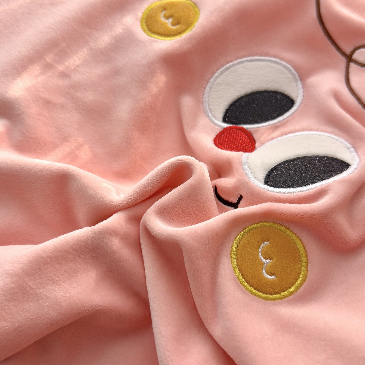 91家纺网 家纺一手货源 找家纺 诺可 2026新款绒款猫肚枕记忆枕枕头枕芯-面包仔 面包仔-粉色