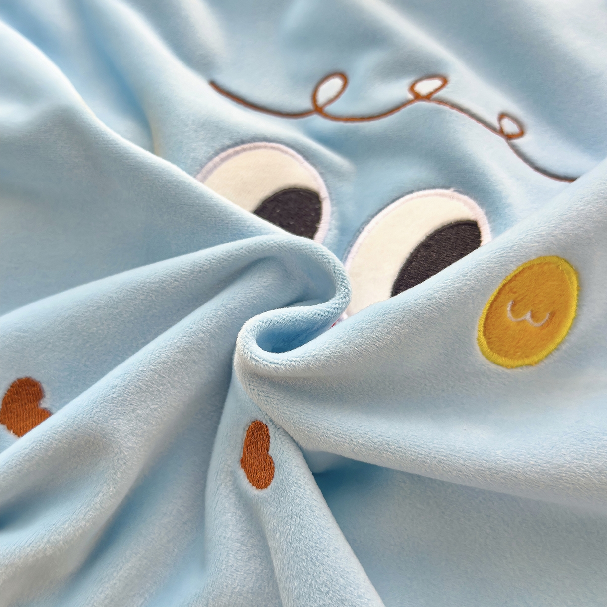 91家纺网 家纺一手货源 找家纺 诺可 2026新款绒款猫肚枕记忆枕枕头枕芯-面包仔 面包仔-蓝色