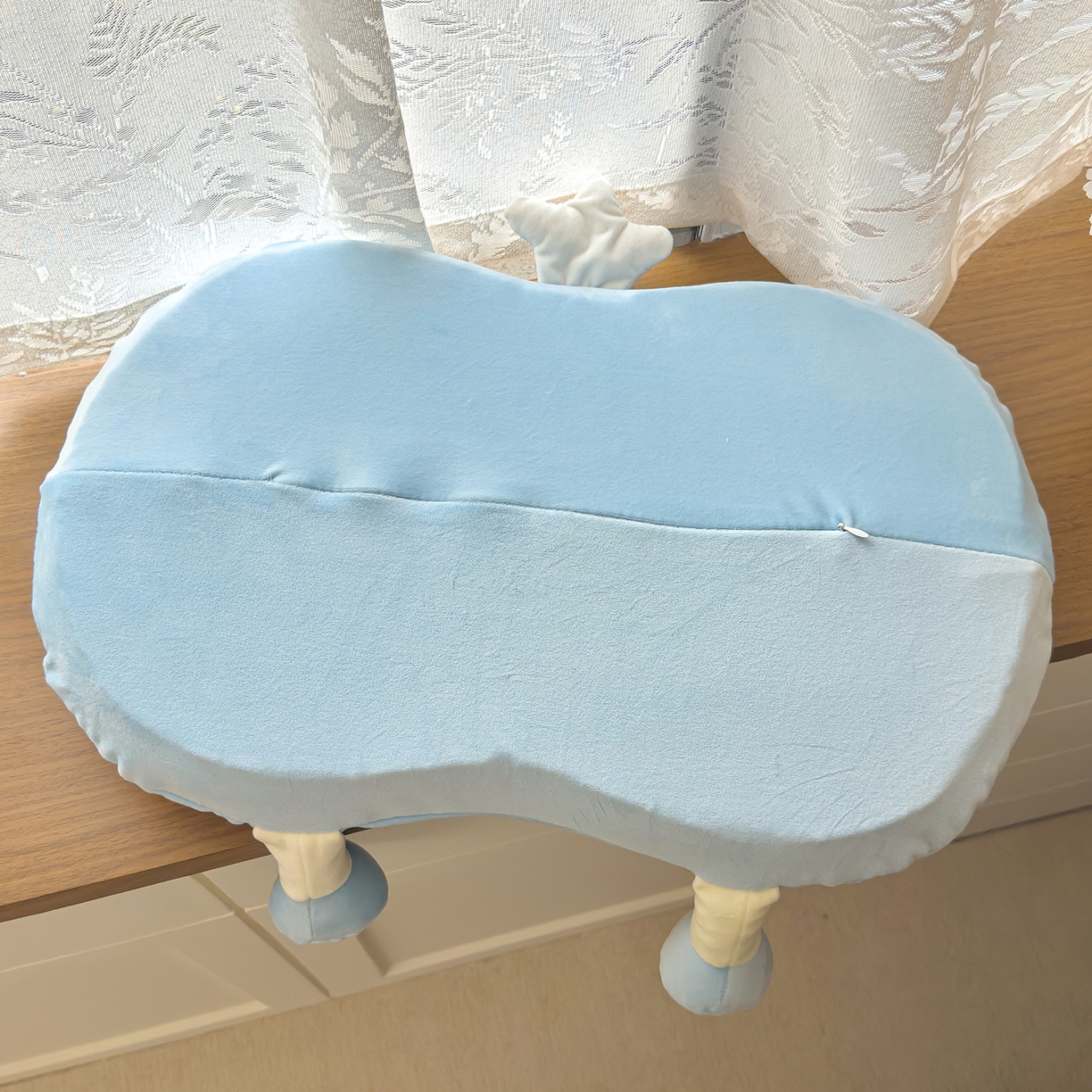 91家纺网 家纺一手货源 找家纺 诺可 2026新款绒款猫肚枕记忆枕枕头枕芯-面包仔 面包仔-蓝色