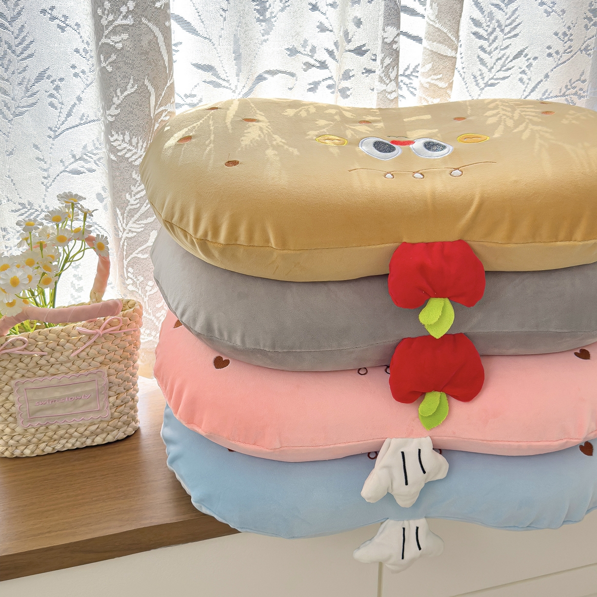 91家纺网 家纺一手货源 找家纺 诺可 2026新款绒款猫肚枕记忆枕枕头枕芯-面包仔 组合