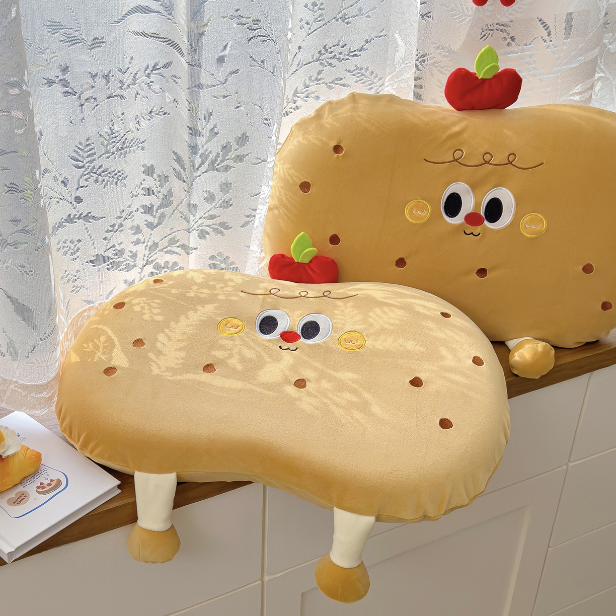 91家纺网 家纺一手货源 找家纺 诺可 2026新款绒款猫肚枕记忆枕枕头枕芯-面包仔 面包仔-黄色