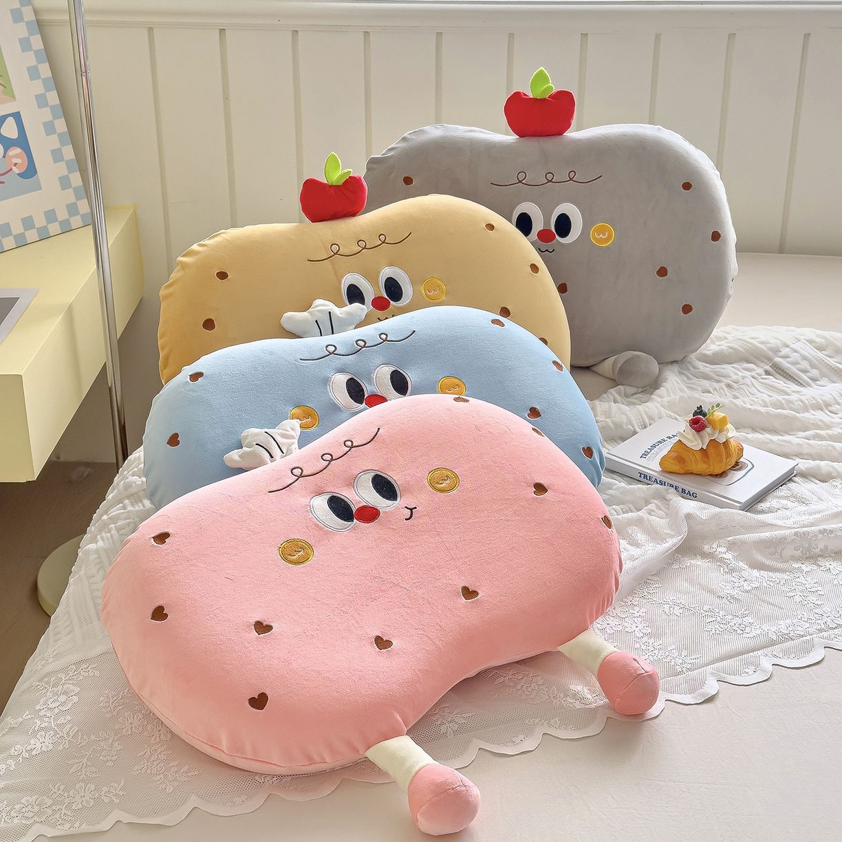 91家纺网 家纺一手货源 找家纺 诺可 2026新款绒款猫肚枕记忆枕枕头枕芯-面包仔 组合