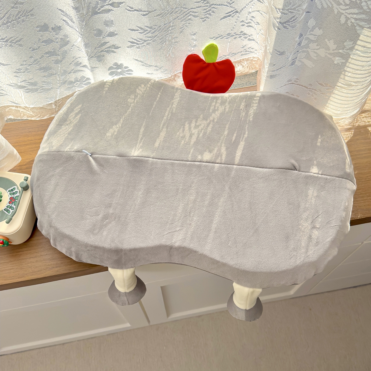 91家纺网 家纺一手货源 找家纺 诺可 2026新款绒款猫肚枕记忆枕枕头枕芯-面包仔 面包仔-灰色