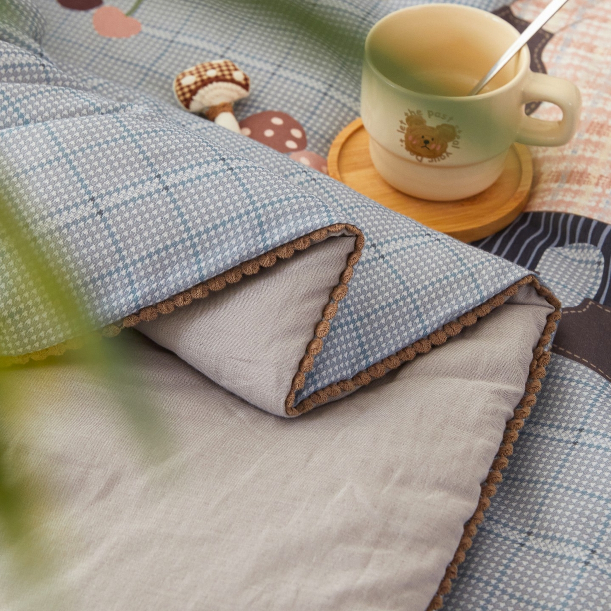 91家纺网 家纺一手货源 找家纺 （总）莎果家纺 2026新款全棉纯棉双层纱春秋被子被芯