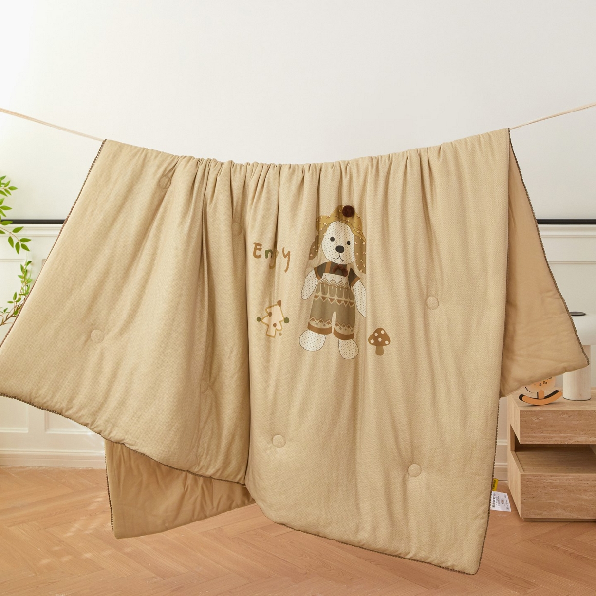 91家纺网 家纺一手货源 找家纺 （总）莎果家纺 2026新款全棉纯棉双层纱春秋被子被芯