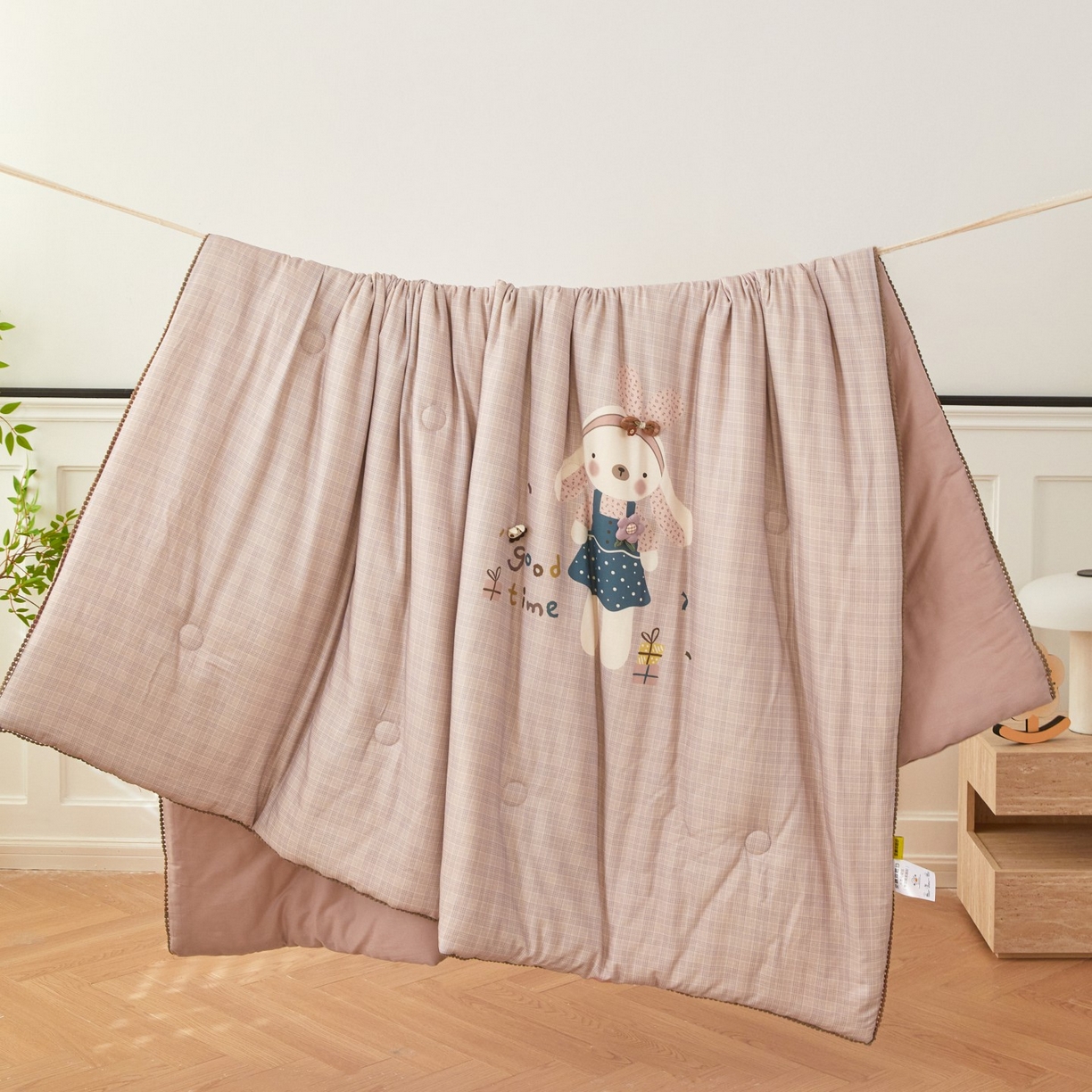 91家纺网 家纺一手货源 找家纺 （总）莎果家纺 2026新款全棉纯棉双层纱春秋被子被芯