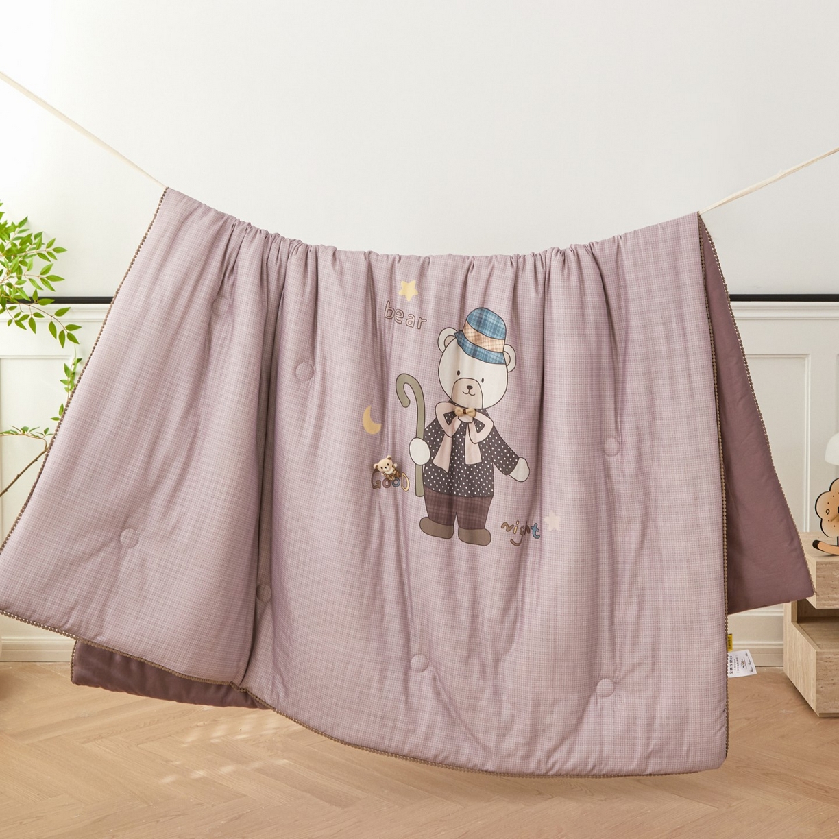 91家纺网 家纺一手货源 找家纺 （总）莎果家纺 2026新款全棉纯棉双层纱春秋被子被芯