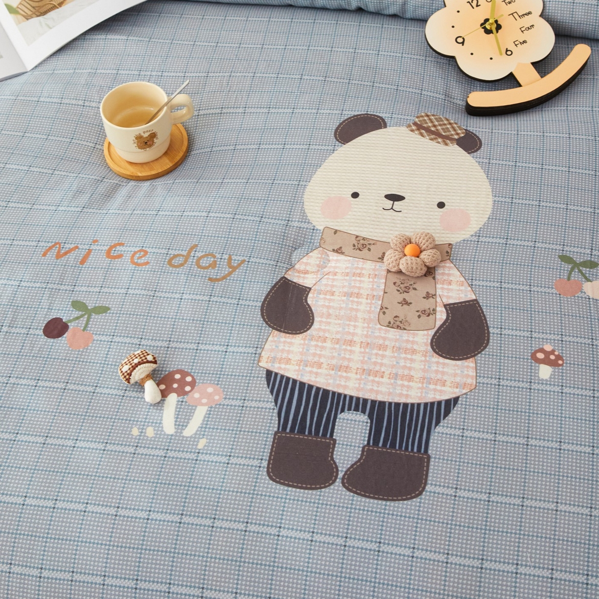 91家纺网 家纺一手货源 找家纺 （总）莎果家纺 2026新款全棉纯棉双层纱春秋被子被芯