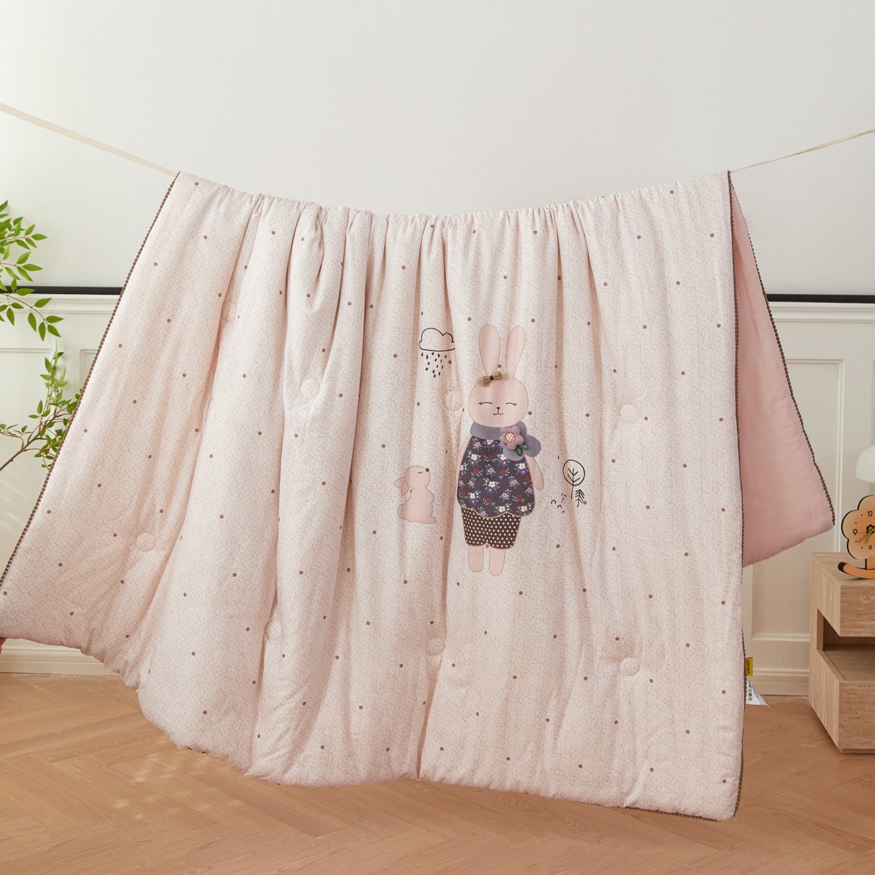 莎果家纺 2026新款全棉纯棉双层纱春秋被子被芯 新新一家