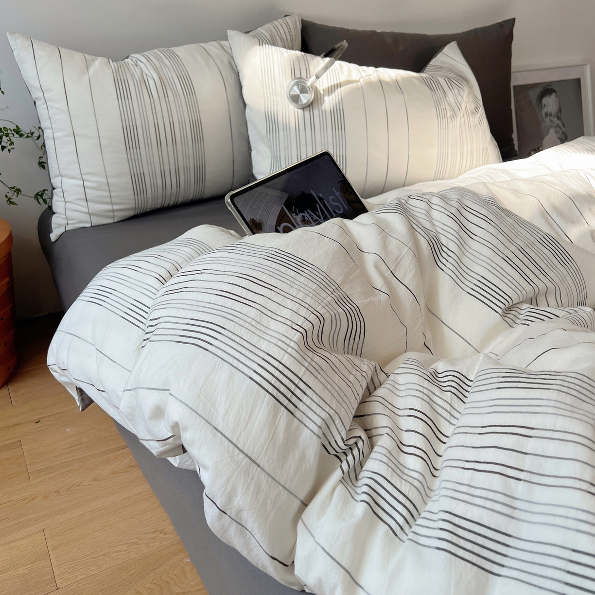 91家纺网 家纺一手货源 找家纺 （总）简宜家居（朝初家纺） 2026新款全棉色织小提花简纹系列四件套