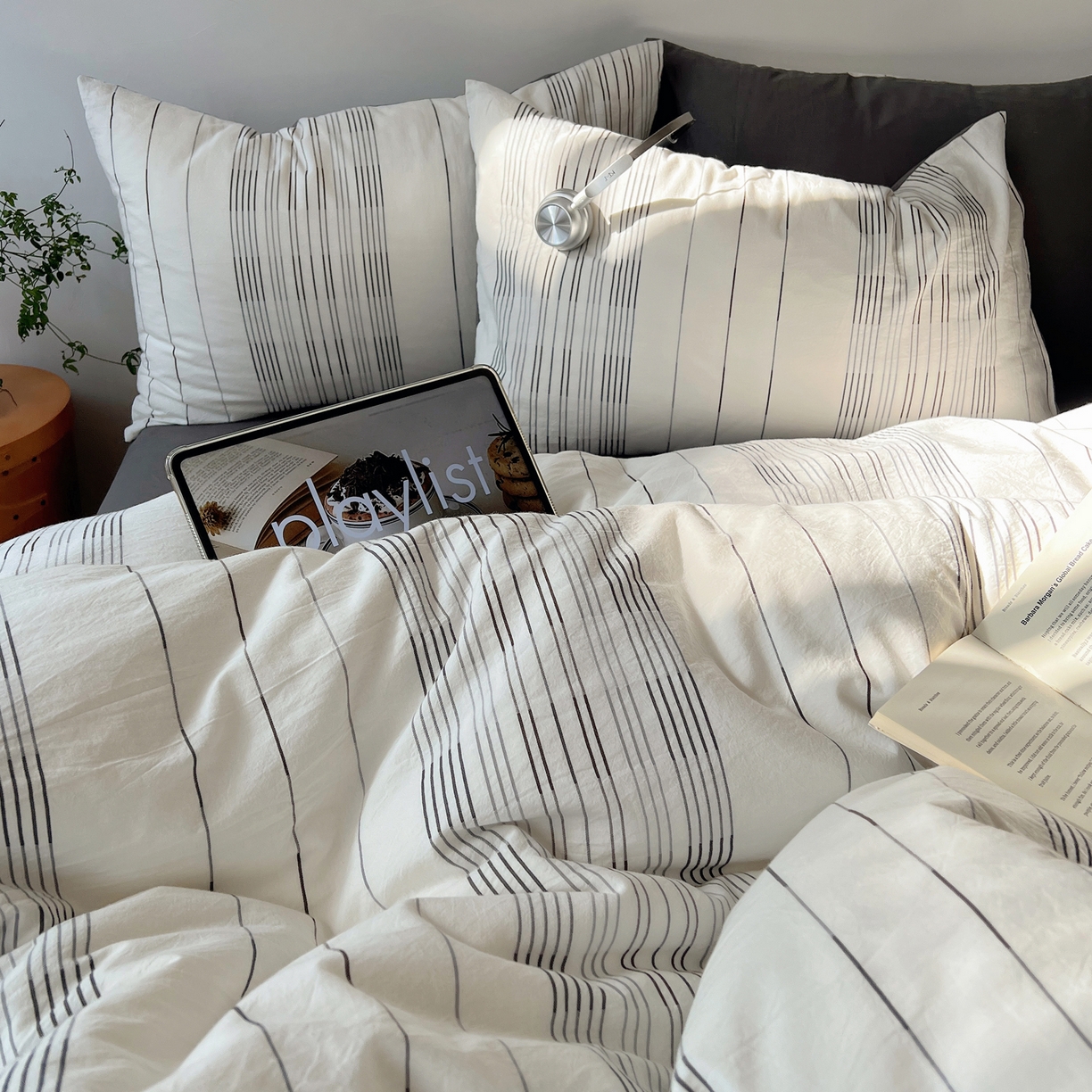 91家纺网 家纺一手货源 找家纺 （总）简宜家居（朝初家纺） 2026新款全棉色织小提花简纹系列四件套