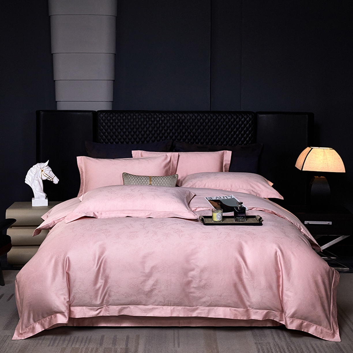 91家纺网 家纺一手货源 找家纺 （总）金纱玉纺家纺 2025新款全棉提花工艺四件套