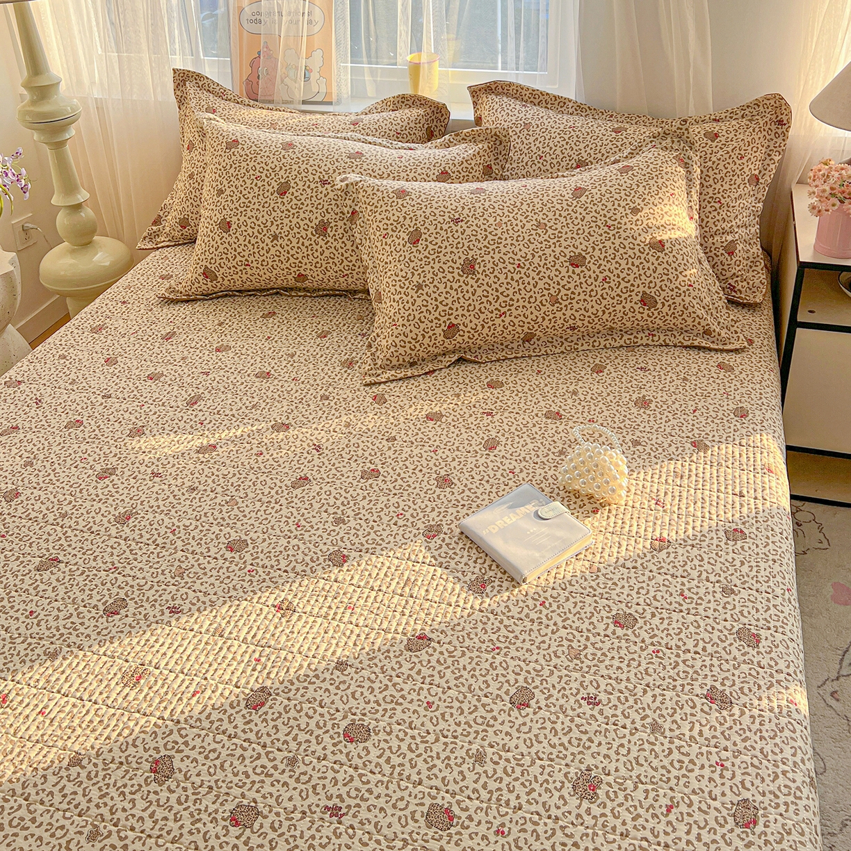 91家纺网 家纺一手货源 找家纺 （总）梵克保罗 2026新款亲肤舒适仿棉印花床盖四件套